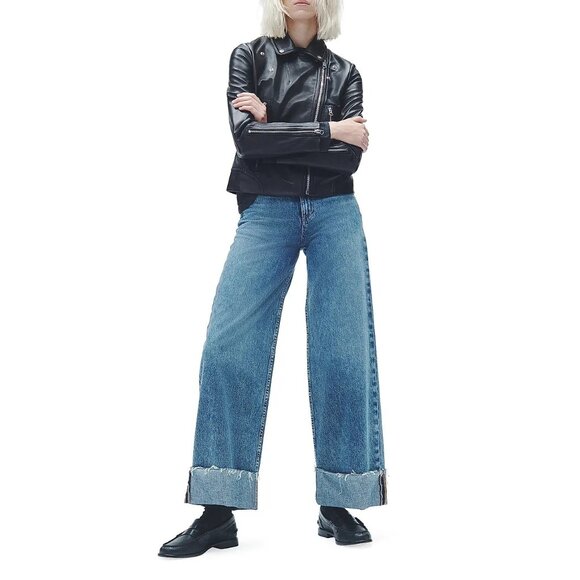 NWT $270 Rag & Bone Sofie Cuffed Crop Jeans Size 25 - Picture 6 of 10